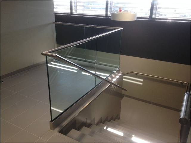 Poteau Central Pour Garde-corps En Verre - Inox 304, Balustrade D'escalier, 91cm (35.8 Po)